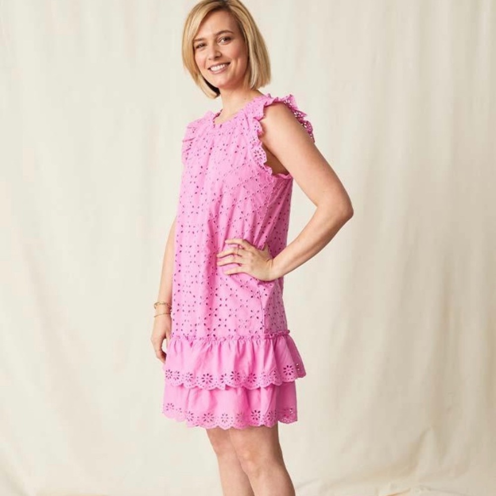 NWT! Matilda Jane Shift Into Spring Eyelet Dress L